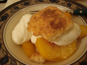 Candied Ginger Shortcake With Peaches